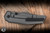 Chaves x Jake McCoy Red Label Omega Street Integral Folding Knife Titanium 3.5" M390 Tanto Stonewash Grey PVD - Blade Show Exclusive