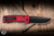 Chaves x Protech Redencion 229 Automatic Folding Knife Red Key Milled Aluminum 3.5" S35VN Drop Point Black DLC - Blade Show Exclusive