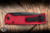 Chaves x Protech Redencion 229 Automatic Folding Knife Red Key Milled Aluminum 3.5" S35VN Drop Point Black DLC - Blade Show Exclusive