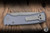 Chaves x Protech Redencion 229 Automatic Folding Knife Grey Aluminum 3.5" S35VN Tanto Stonewash Rock Grind - Blade Show Exclusive