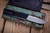 Chaves Knives Dissident OTF Battle Worn Aluminum, Kelp CF Inlay 3.8" M390 Drop Point Stonewash