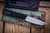 Chaves Knives Dissident OTF Battle Worn Aluminum, Kelp CF Inlay 3.8" M390 Tanto Stonewash