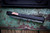 Chaves Knives Dissident OTF Battle Worn Aluminum, Shipwreck CF Inlay 3.8" M390 Tanto Stonewash