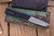 Chaves Knives Dissident OTF Battle Worn Aluminum, Electric Blue CF Inlay 3.8" M390 Tanto Stonewash