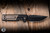 Chaves Knives Exclusive Magnetic Integral N.T.A.K. The Suit Folding Knife Black Tumbled PVD Titanium/Stonewash Bronze Ti Inlay 3.56" M390 Tanto Stonewash/Black Tumbled PVD