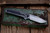 Pena Knives Cobra Flipper Knife Fat Carbon/Titanium 3.25" 154 Hand Rubbed