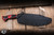 RMJ Tactical Sapper Fixed Blade Black Widow Machined G10 10.75" 80CRV2 Recurve Bowie Graphite Black