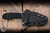 Bastinelli Knives Custom Sin Fixed Blade Knife Black Tskuka Wrap 3.54" N690CO Bronze Menuki Snake Dagger Black PVD