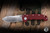 Demko Knives AD20 Folding Knife Red G10 3.6" Magnacut Butcher 2-Tone Raw
