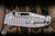 Demko Knives AD20I Slim Shark Lock Folding Knife Yggdrasil Polished Chainmail Titanium 3.6" Damasteel Clip Point