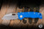 Demko Knives AD20 Compact Folding Knife Blue G10 3" Magnacut Batwing