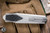Remette RT-Swordfish OTF Gravity Knife Silver Aluminum/Black Carbon Fiber 3.15" 14C28N Tanto Stonewash