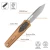 Remette RT Swordfish Gravity Knife Oxidized Bronze Aluminum, Carbon Fiber Inlay 3.15" 14C28N Modified Tanto Stonewash