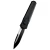 Remette RT Swordfish Gravity Knife Oxidized Black Aluminum, Carbon Fiber Inlay 3.15" 14C28N Modified Tanto Titanium Coating