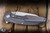 Remette RT-Cool Whale Folding Knife Grey Titanium 3.15" M390 Reverse Tanto Pearlescent