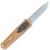 Remette RT Swordfish Gravity Knife Oxidized Bronze Aluminum, Carbon Fiber Inlay 3.15" S35VN Drop Point Stonewash