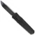 Remette RT Swordfish Gravity Knife Oxidized Black Aluminum, Carbon Fiber Inlay 3.15" S35VN Drop Point Titanium Coating Stonewash