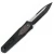 Remette RT Swordfish Gravity Knife Oxidized Black Aluminum, Carbon Fiber Inlay 3.15" S35VN Modified Tanto Titanium Coating Stonewash