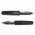 Remette RT Swordfish Gravity Knife Oxidized Black Aluminum, Carbon Fiber Inlay 3.15" S35VN Modified Tanto Titanium Coating Stonewash
