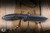 Remette RT-Cool Whale Folding Knife Black Stonewash Titanium, Blue Accent 3.15" M390 Reverse Tanto DLC