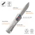 Remette RT Sharp Leopard OTF Gravity Knife Ceramic Sandblasted Titanium, Carbon Fiber Inlay 2.76" M390 Drop Point Pearlescent