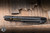 Remette RT-Agile Peregrine Falcon Folding Knife Black Titanium, Gold Accent 3.23" M390 Reverse Tanto DLC