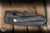 Remette RT-Agile Peregrine Falcon Folding Knife Black Titanium, Gold Accent 3.23" M390 Reverse Tanto DLC
