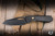 Remette RT-Agile Peregrine Falcon Folding Knife Black Titanium, Gold Accent 3.23" M390 Reverse Tanto DLC