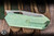 Remette RT-Woodpecker Folding Knife Crystal Green Titanium 2.95" M390  Reverse Tanto Pearlescent