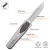 Remette RT Swordfish Knife Ceramic Sandblasted Titanium, Carbon Fiber Inlay 3.03" M390 Clip Point Pearlescent