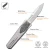 Remette RT Swordfish Knife Ceramic Sandblasted Titanium, Carbon Fiber Inlay 3.15" M390 Tanto Pearlescent