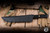 Blackside Customs x Bastinelli X Strider Fixed Blade Knife Tsuka Wrap Starlingear Menuki 11" S30V Black PVD 