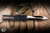 Heretic Custom Colossus Double Action OTF Automatic Knife Black Aluminum, Croc Inlays 3.5" M390 Dagger Bronze Cracked Ice BSATL26-008