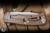 Hinderer Knives Project X Flipper Knife Triway Translucent Green G10/Stonewash Bronze 3.65" S45VN Clip Point