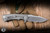 Hinderer Knives Project X Flipper Knife Triway Blue G10/Working Finish 3.65" S45VN Clip Point Stonewash