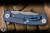 Hinderer Knives Project X Flipper Knife Triway Blue G10/Battle Blue 3.65" S45VN Clip Point