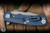Hinderer Knives Project X Flipper Knife Triway Orange G10/Battle Blue 3.65" S45VN Clip Point