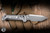 Microtech Marfione Select LUDT Automatic Folding Knife Stonewash Frag Titanium, Blue Accents 3.4" M390 Tanto Stonewash 1136RL-10FRMS2
