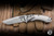 Microtech/Marfione Select Amphibian Mini Ram-LOK Folding Knife Slab Titanium, Blue Ti Accents 3.25” M390MK Stonewash 137MRL-10MS2