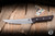Microtech Boning Kitchen Cutlery Knife Black Cherry G10 6.1" M390 Stonewash 3100-10BC