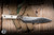 Microtech Prototype Utility Kitchen Knife Ivory G10/Bronzed Bolster 6" M390 San Mai Damascus 3400B-16IVPR