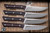 Microtech Kitchen Cutlery Steak Knife Set Black Cherry G10 4.5" M390 Stonewash 3600-10SETBC