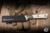 Microtech Prototype Fixed Blade Kitchen Steak Knife Ivory G10/Bronzed Bolster 4.5" M390 San Mai Damascus 3600B-16IVPR