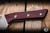 Microtech Fixed Blade Butcher Knife Merlot G10 10" M390 Stonewash 3800-10MR