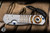 Chris Reeve Knives Small Sebenza 31 Folding Knife Unique Graphic w/ Lolite 3" MagnaCut Drop Point Polished S31-1408-0528-4