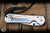 Left Handed-Chris Reeve Knives Small Sebenza 31 Folding Knife Unique Graphic w/ Pyrite 3" MagnaCut Drop Point Polished S31-1409-0980-3