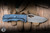 McNees Knives Little Dixon Folding Knife Blue Atomic Stonewash Rock Titanium 3.25" MagnaCut Drop Point