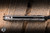 Chris Reeve Knives Large Inkosi Cross Hatch Folding Knife Glass Blasted Titanium/Blue Accents 3.6" MagnaCut Insingo LIN-1154-064