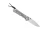 Chris Reeve Knives Small Inkosi Cross Hatch Folding Knife Glass Blasted Titanium, Blue Accents 2.75" MagnaCut Tanto SIN-1156-064