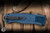 Benchmade Shootout OTF Automatic Knife Crater Blue Grivory 3.5" CruWear Tanto 5370FE-09